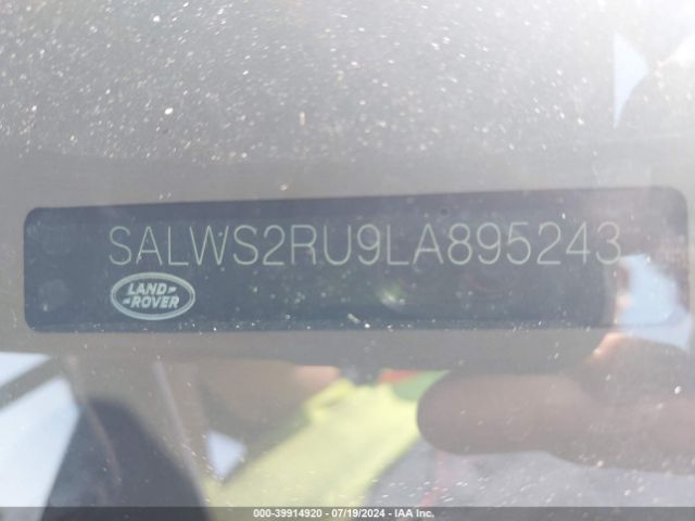 SALWS2RU9LA895243 Land Rover Range Rover Sport Hst Mhev