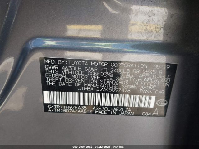 JTHBA1D23K5097478 Lexus IS 300