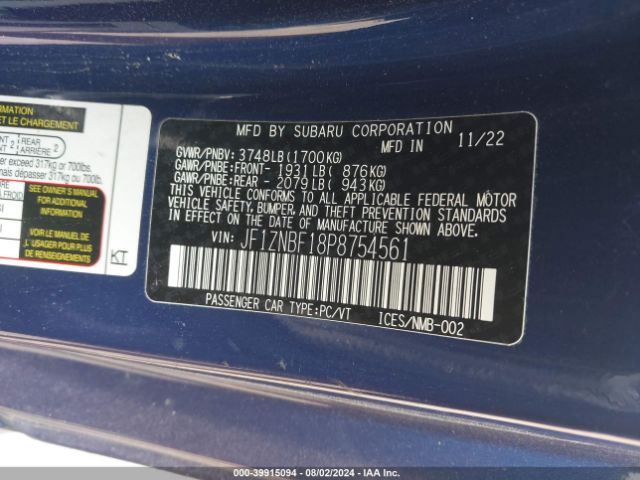 Toyota Gr86 Premium 2023 JF1ZNBF18P8754561 Image 9