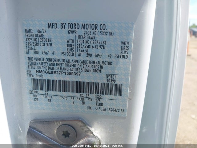 Ford Transit Connect Xl Passenger 2023 NM0GE9E27P1559397 Image 9