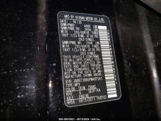 2023 NISSAN ROGUE JN8BT3BB6PW487541 Photo 8