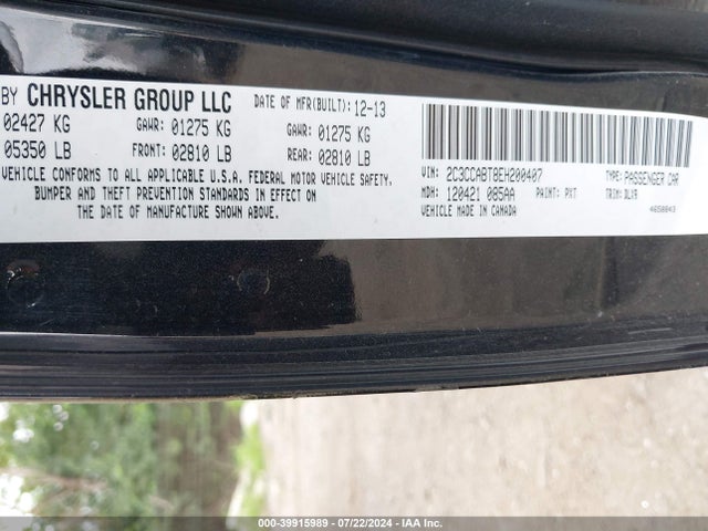 Chrysler 300 300s 2014 2C3CCABT8EH200407 Image 9