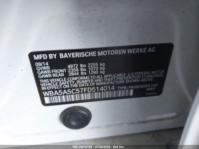 WBA5A5C57FD514014 BMW 528I