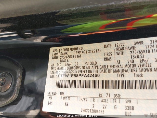 Ford F-150 Xlt 2023 1FTFW1E58PFA42460 Image 9