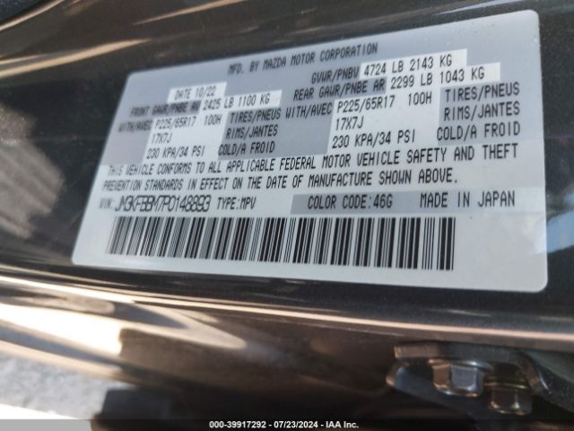 JM3KFBBM7P0148893 Mazda Cx-5 2.5 S Select