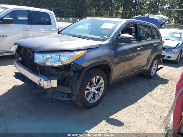 Toyota Highlander Xle V6 2015 5TDJKRFH5FS128434 Image 2