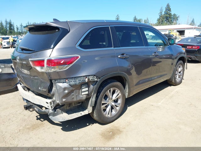 Toyota Highlander Xle V6 2015 5TDJKRFH5FS128434 Image 4