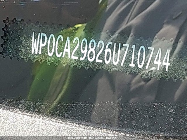 2006 PORSCHE BOXSTER WP0CA29826U710744 Photo 8