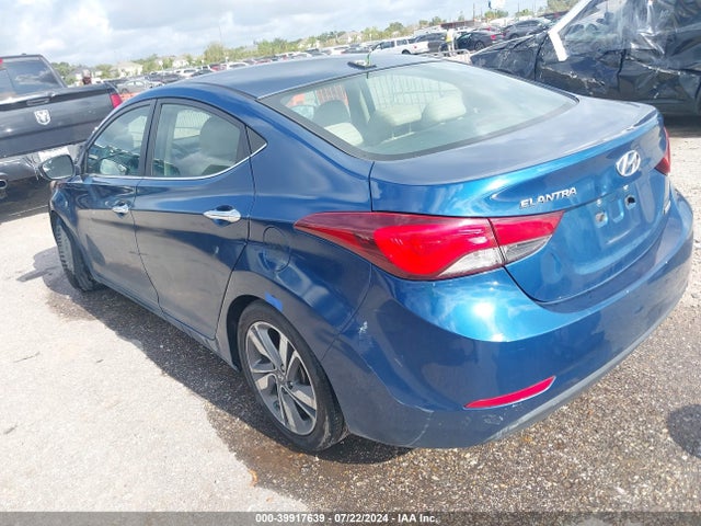 Hyundai Elantra Limited 2015 KMHDH4AE0FU390638 Image 3