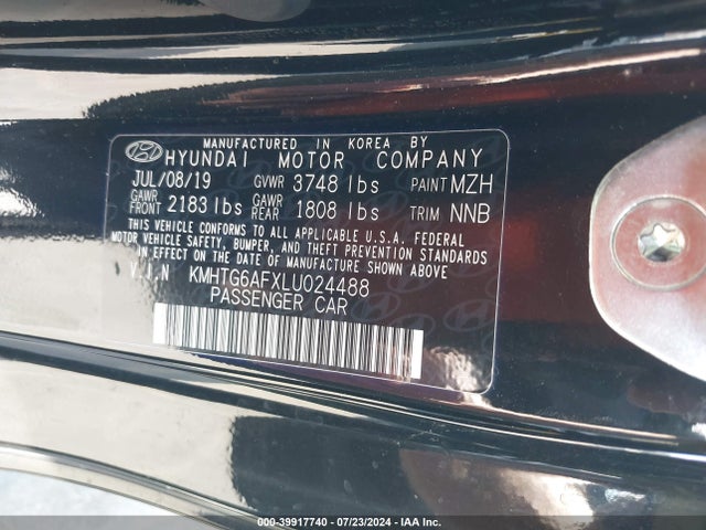 Hyundai Veloster 2.0 2020 KMHTG6AFXLU024488 Image 9
