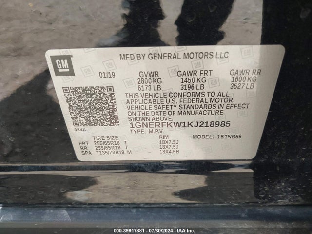Chevrolet Traverse Ls 2019 1GNERFKW1KJ218985 Image 9