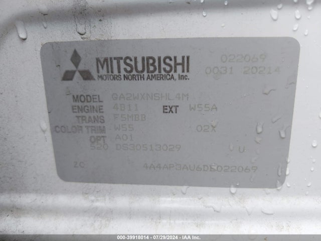 2013 MITSUBISHI OUTLANDER SPORT 4A4AP3AU6DE022069 Photo 8