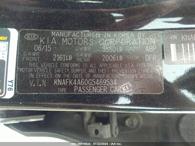 KIA FORTE LX 2016 KNAFK4A60G5469534 Image 9