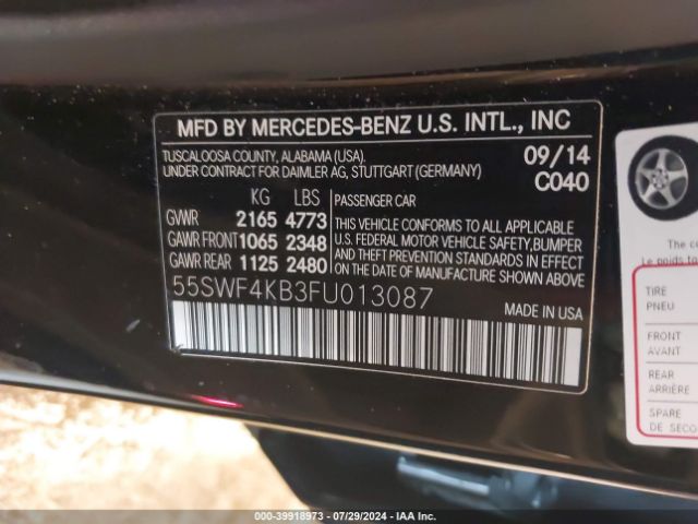 55SWF4KB3FU013087 Mercedes-Benz C 300 4matic/luxury 4matic/sport 4matic