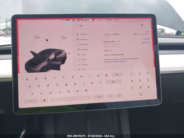 2021 TESLA MODEL Y 5YJYGDEE3MF267845 Photo 6