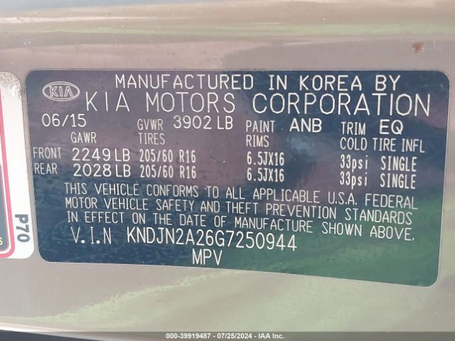 KNDJN2A26G7250944 KIA Soul