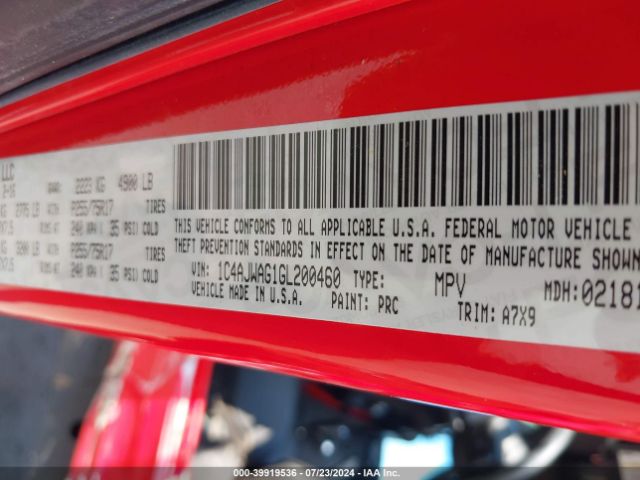 1C4AJWAG1GL200460 Jeep Wrangler Sport