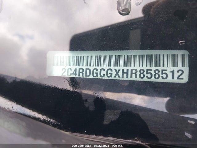 Dodge Grand Caravan Sxt 2017 2C4RDGCGXHR858512 Image 9