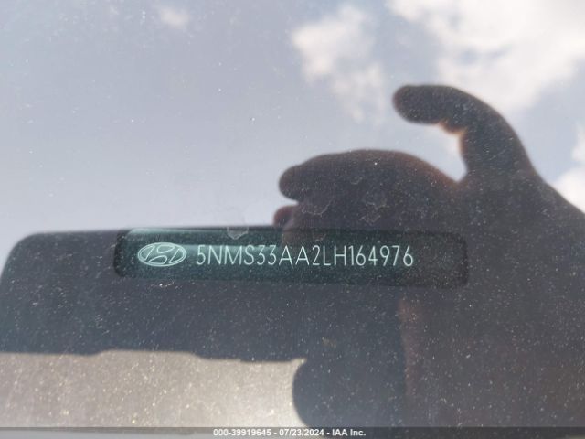 5NMS33AA2LH164976 Hyundai Santa Fe Sel 2.0t