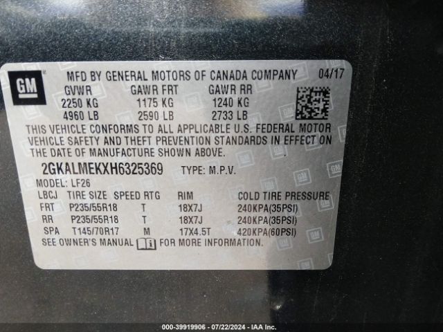 2GKALMEKXH6325369 GMC Terrain Sle-1