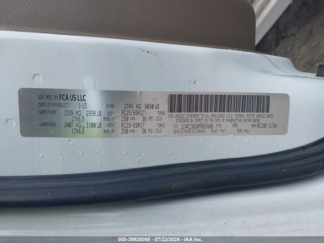 2C4RC1BG0FR695609 Chrysler Town & Country Touring
