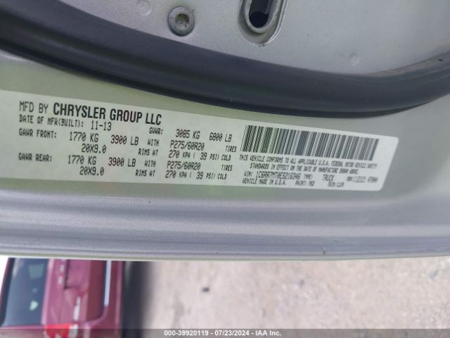 1C6RR7MT0ES216346 RAM 1500 Sport