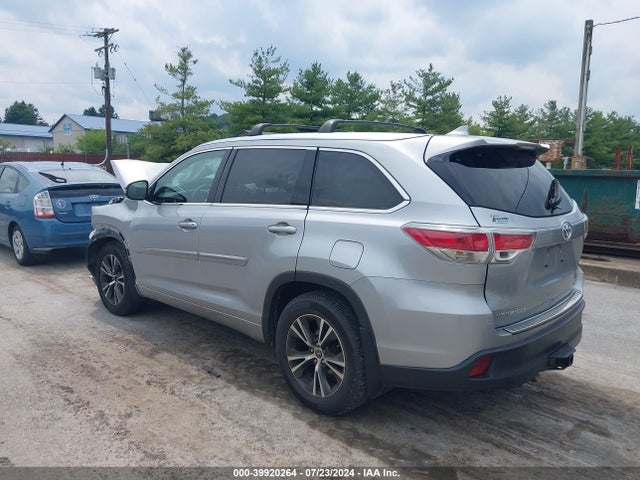 Toyota Highlander Xle V6 2016 5TDJKRFH4GS296566 Image 3