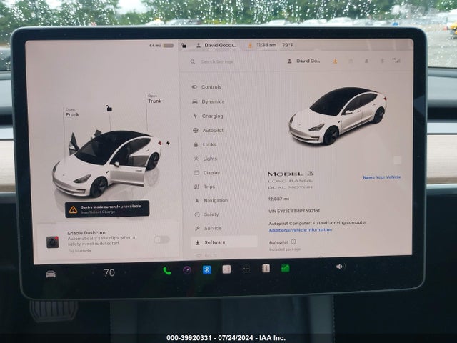 Tesla Model 3 Long Range Dual Motor All-wheel Drive 2023 5YJ3E1EB8PF592161 Image 14
