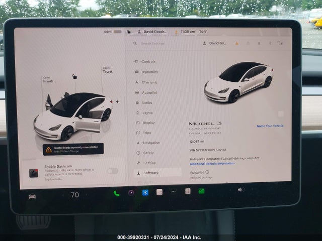Tesla Model 3 Long Range Dual Motor All-wheel Drive 2023 5YJ3E1EB8PF592161 Image 17