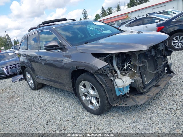 Toyota Highlander Hybrid Limited Platinum V6 2015 5TDDCRFHXFS008123 главное изображение