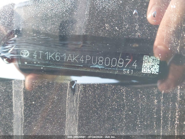 Toyota CAMRY XSE 2023 4T1K61AK4PU800974 Image 9