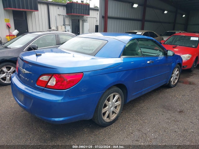 Продажа на аукционе авто 2008 Chrysler Sebring Limited, vin: 1C3LC65M48N264618, номер лота: 39921125