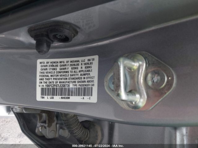19XFC2F67LE208736 Honda Civic Lx