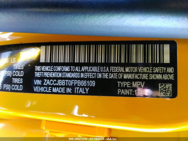 ZACCJBBT0FPB66109 Jeep Renegade Latitude
