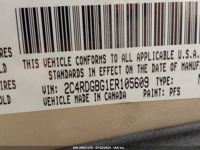 2C4RDGBG1ER105609 Dodge Grand Caravan American Value Pkg