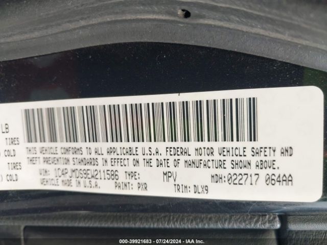 1C4PJMDS9EW211586 Jeep Cherokee Limited