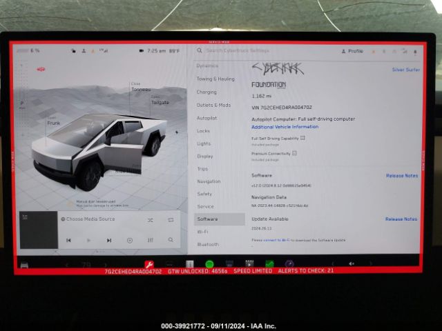 7G2CEHED4RA004702 Tesla Cybertruck All-wheel Drive