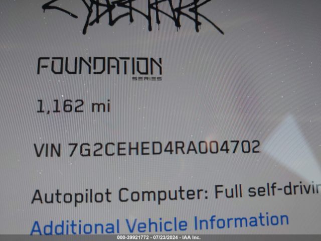 7G2CEHED4RA004702 Tesla Cybertruck All-wheel Drive