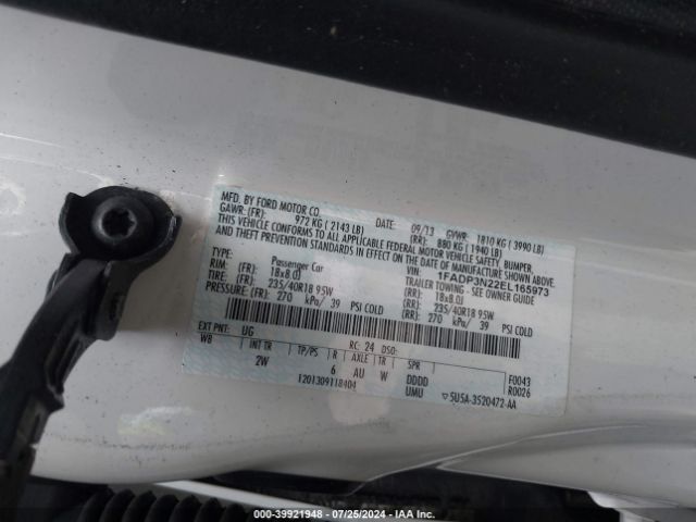 1FADP3N22EL165973 Ford Focus Titanium
