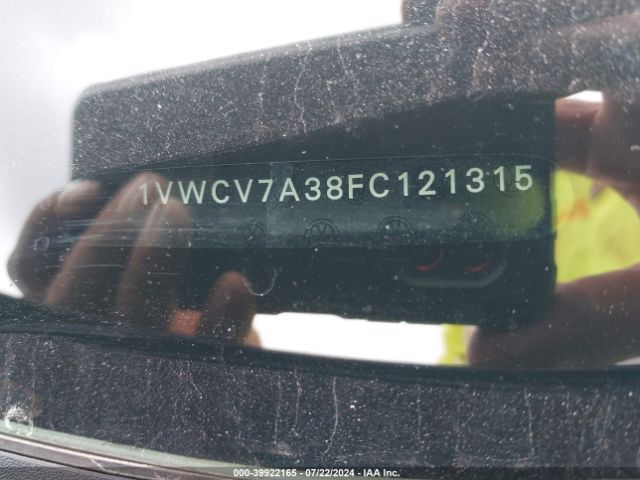 1VWCV7A38FC121315 Volkswagen Passat 2.0l Tdi Sel Premium