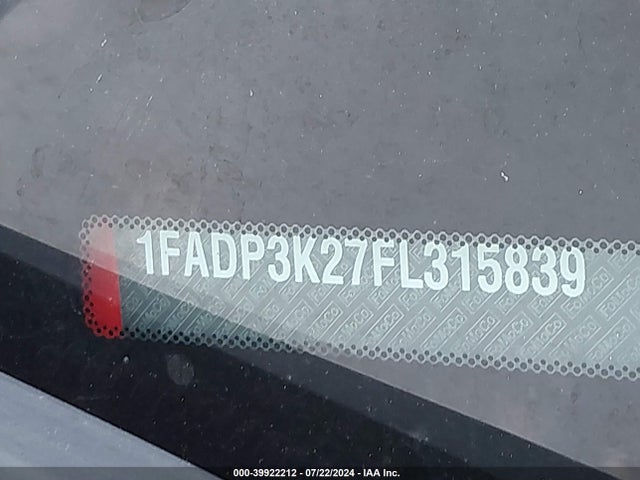Ford FOCUS SE 2015 1FADP3K27FL315839 Image 9