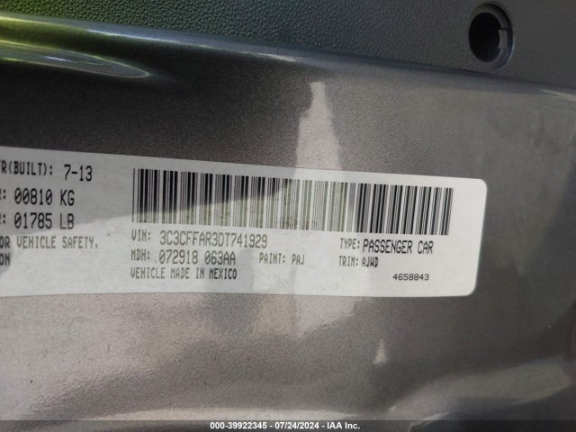 2013 FIAT 500 3C3CFFAR3DT741929 Photo 8
