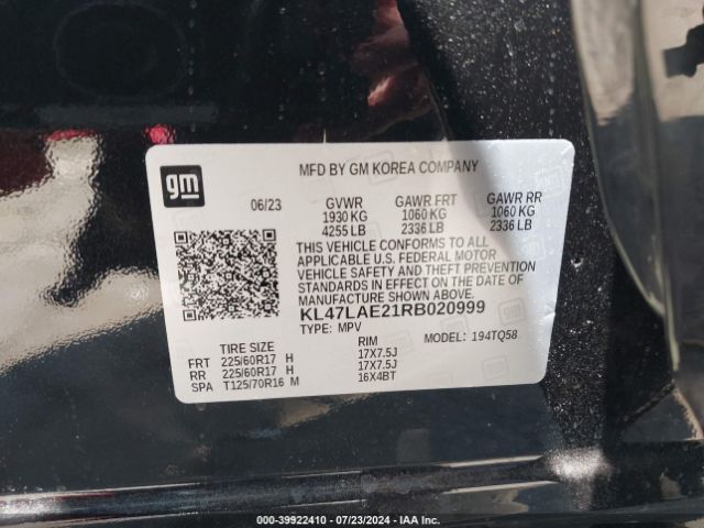 KL47LAE21RB020999 Buick Envista Preferred Fwd