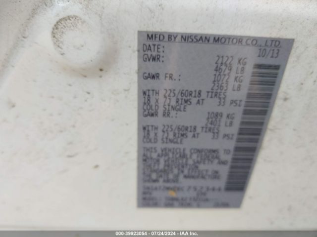 5N1AT2MV0EC752344 Nissan Rogue Sl