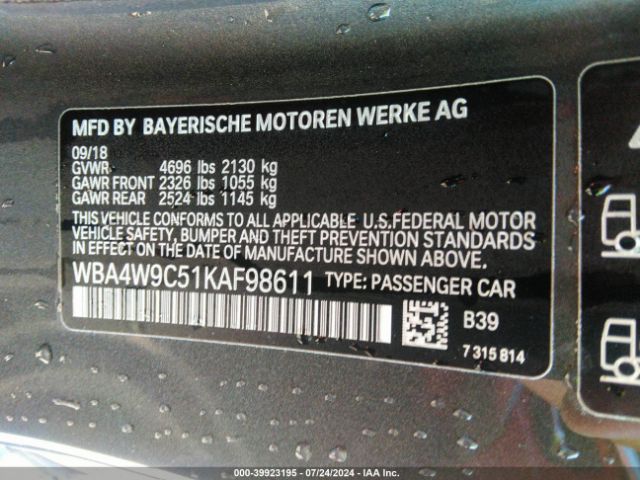 WBA4W9C51KAF98611 BMW 440i Xdrive