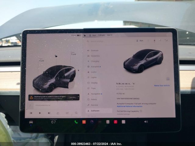7SAYGDEEXNF396542 Tesla Model Y Long Range Dual Motor All-wheel Drive