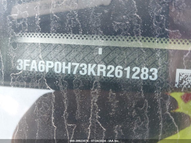 Ford FUSION SE 2019 3FA6P0H73KR261283 Image 9