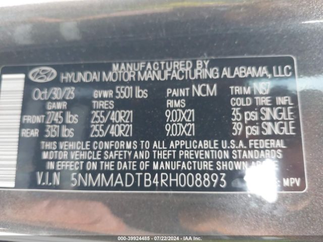 5NMMADTB4RH008893 Genesis Gv70 2.5t Awd