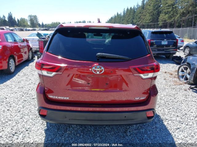 5TDJZRFH8KS918672 Toyota Highlander Se