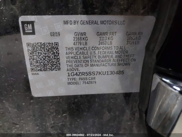 Buick Lacrosse Awd Essence 2019 1G4ZR5SS7KU130485 Image 9